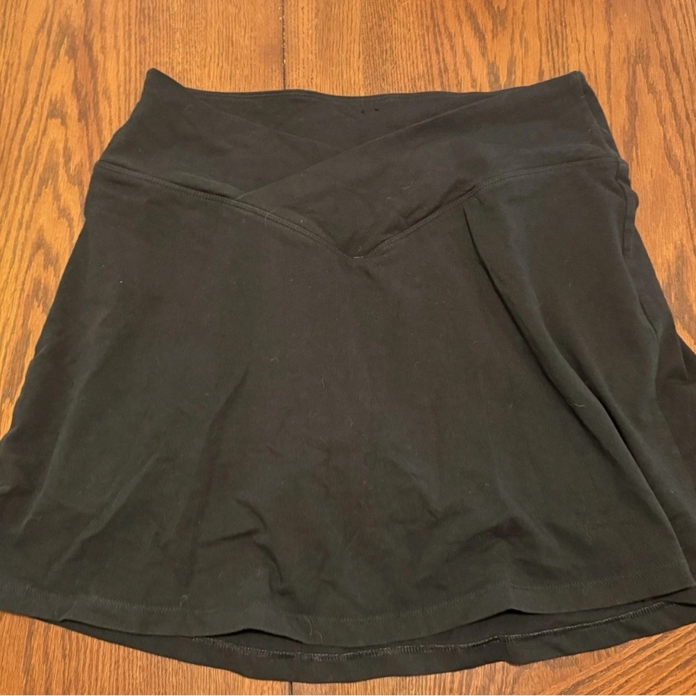 Women’s Victorias Secret PINK Crossover Waist Black Skort XL Cotton Stretch